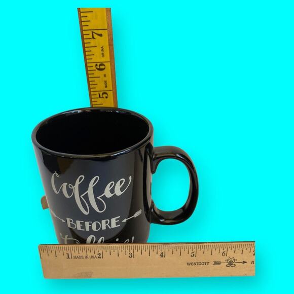 Large Designer Mug Cup “Coffee Before Talkie,” signed Primitives by Kathy. - Picture 5 of 7